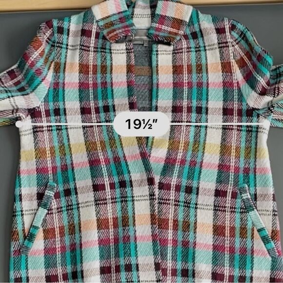 Anthropologie Rosetta Cropped Plaid Jacket Size S - Picture 9 of 13